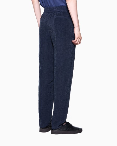 A|x Armani Exchange Jacquard Cupro Flat-front Trousers
