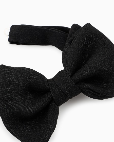 A|x Armani Exchange Knotted Bow Tie In A Lurex And Viscose Blend