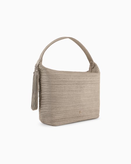 A|x Armani Exchange La Prima Soft Large Sautage Hobo Bag