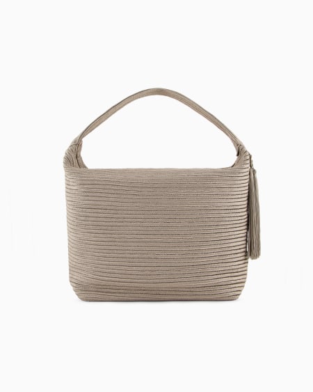 A|x Armani Exchange La Prima Soft Large Sautage Hobo Bag