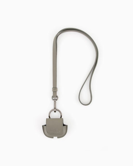 a|x armani exchange Leather AirPods case with strap