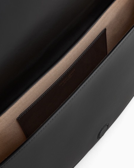 A|x Armani Exchange Leather Handbag With Suede Inlays