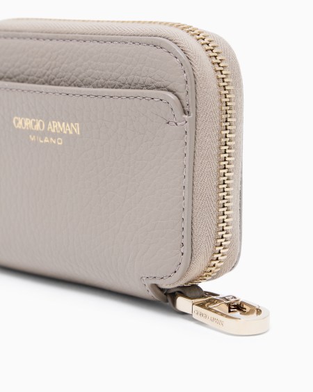 A|x Armani Exchange Leather Mini Wraparound-zip Wallet