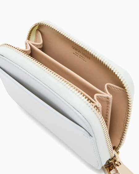 A|x Armani Exchange Leather Mini Wraparound-zip Wallet