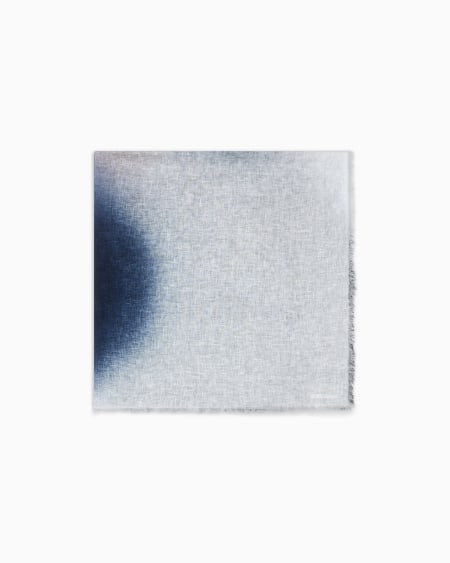 a|x armani exchange Linen stole with a gradient print