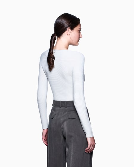 A|x Armani Exchange Links-stitch Viscose Long-sleeved Jumper