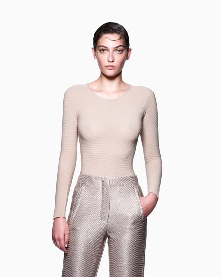 A|x Armani Exchange Links-stitch Viscose Long-sleeved Jumper