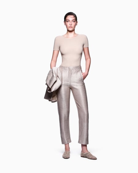 A|x Armani Exchange Links-stitch Viscose Short-sleeved Jumper