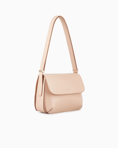 A|x Armani Exchange Medium La Prima Bag In Palmellato Leather