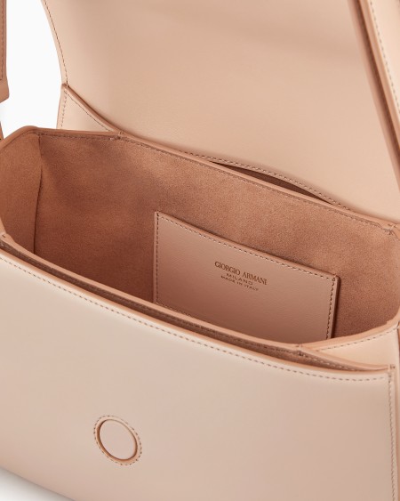 A|x Armani Exchange Medium La Prima Bag In Palmellato Leather