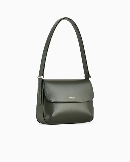 A|x Armani Exchange Medium La Prima Bag In Palmellato Leather