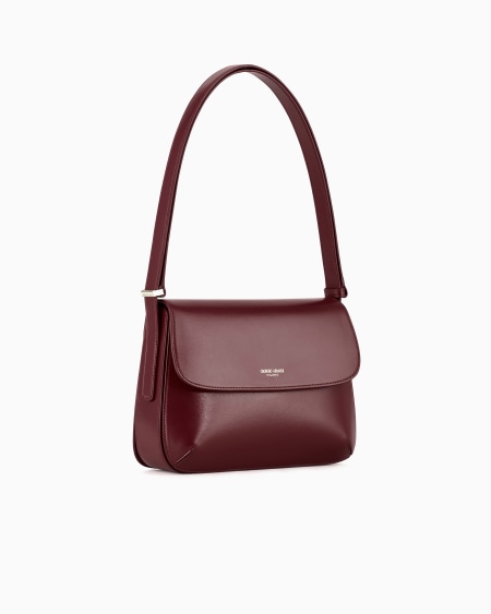 A|x Armani Exchange Medium La Prima Bag In Palmellato Leather