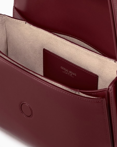 A|x Armani Exchange Medium La Prima Bag In Palmellato Leather