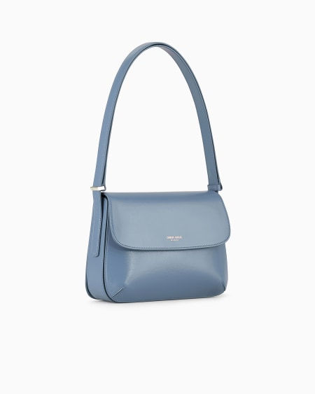 A|x Armani Exchange Medium La Prima Bag In Palmellato Leather