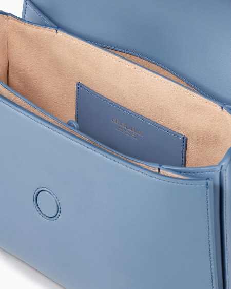 A|x Armani Exchange Medium La Prima Bag In Palmellato Leather