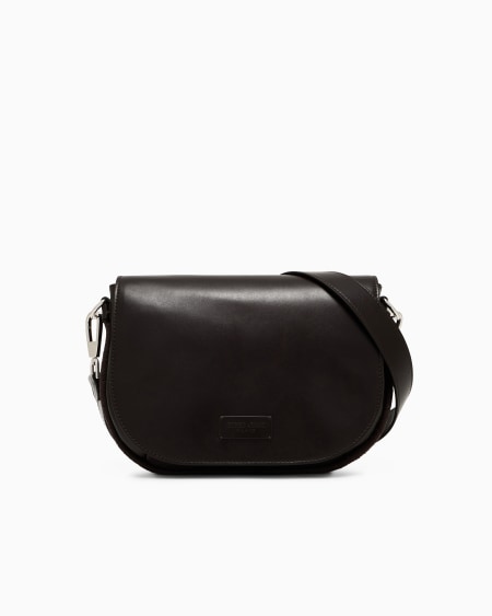 a|x armani exchange Medium nappa-leather and rope strap