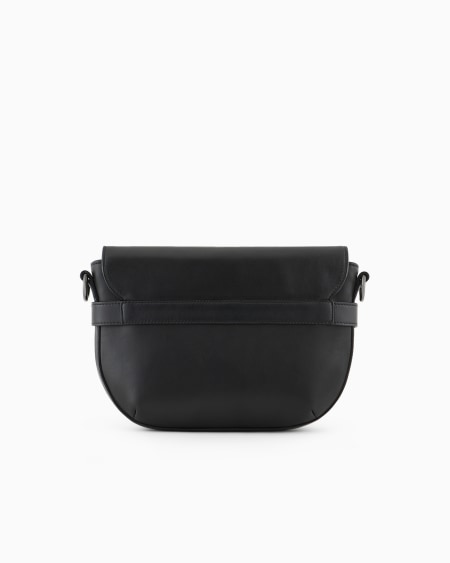 A|x Armani Exchange Medium Nappa Leather Shoulder Bag