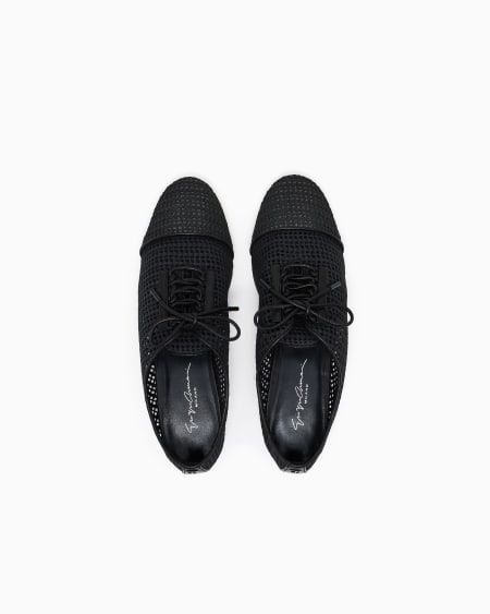 A|x Armani Exchange Mesh And Nappa Leather Lace-ups