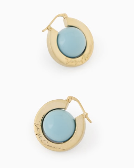 A|x Armani Exchange Metal Earrings With Resin Spheres