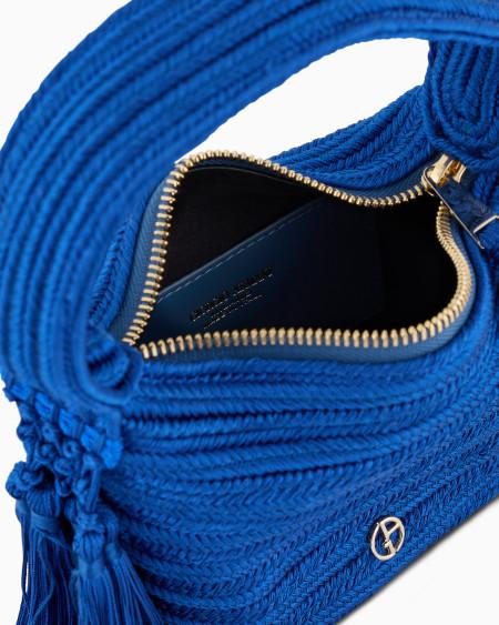 A|x Armani Exchange Mini La Prima Soft Sautage Handbag