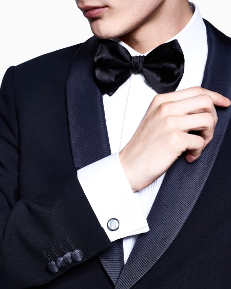 A|x Armani Exchange Mother-of-pearl And Sterling Silver Cufflinks