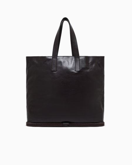 A|x Armani Exchange Nappa-leather And Rope Shopper Bag