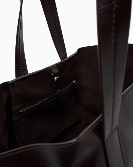 A|x Armani Exchange Nappa-leather And Rope Shopper Bag