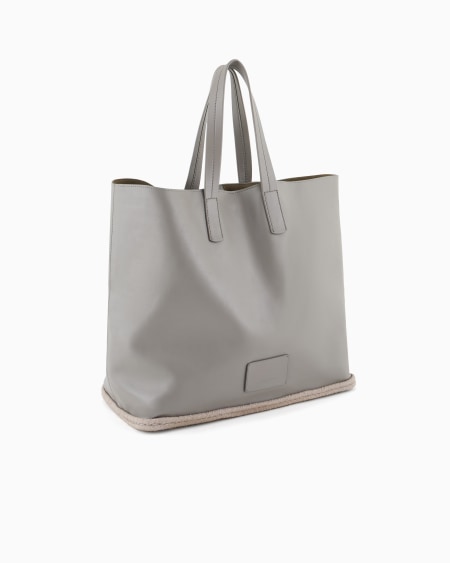 A|x Armani Exchange Nappa-leather And Rope Shopper Bag