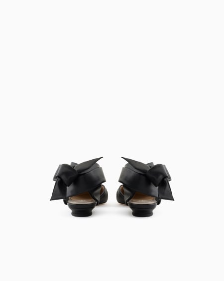 A|x Armani Exchange Nappa Leather D'Orsay Ballerinas