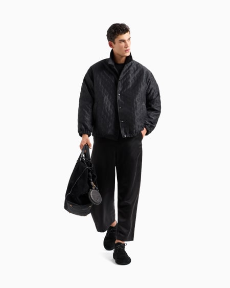 A|x Armani Exchange Oversized Crew-neck T-shirt In Organic Cotton Interlock