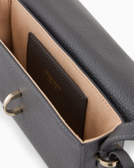 A|x Armani Exchange Pebbled Leather Mini Shoulder Bag