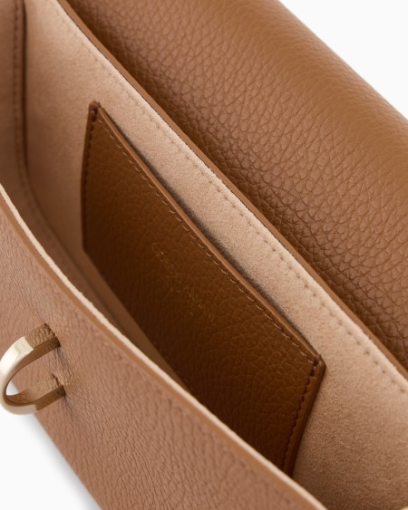 A|x Armani Exchange Pebbled Leather Mini Shoulder Bag