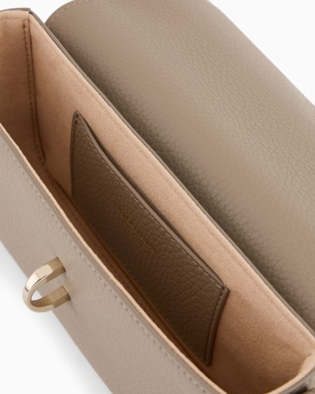 A|x Armani Exchange Pebbled Leather Mini Shoulder Bag