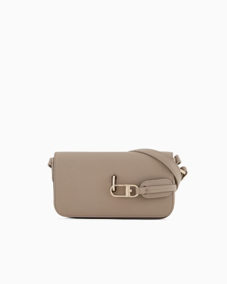 a|x armani exchange Pebbled leather mini shoulder bag