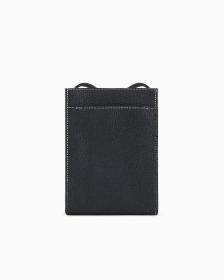 A|x Armani Exchange Pebbled Leather Smart Phone Case