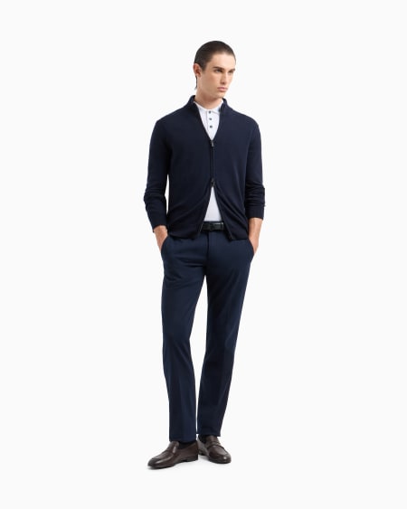 A|x Armani Exchange Piqué Polo Shirt In Lisle Cotton Yarn