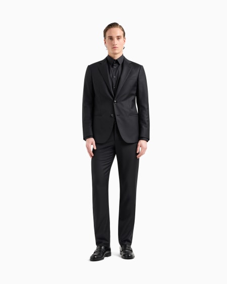 A|x Armani Exchange Plain-knit Stretch Cotton Shirt