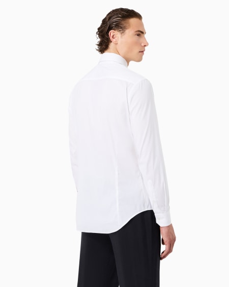 A|x Armani Exchange Plain-knit Stretch Cotton Shirt