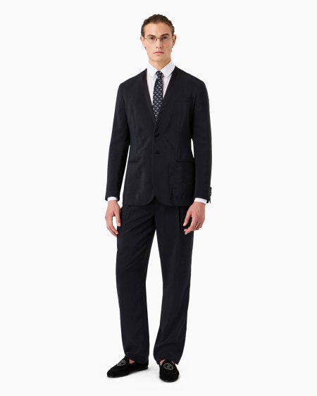 A|x Armani Exchange Plain-knit Stretch Cotton Shirt