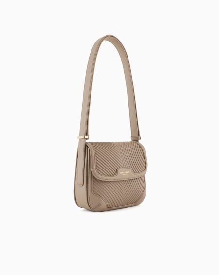 A|x Armani Exchange Pleated Nappa-leather La Prima Bag
