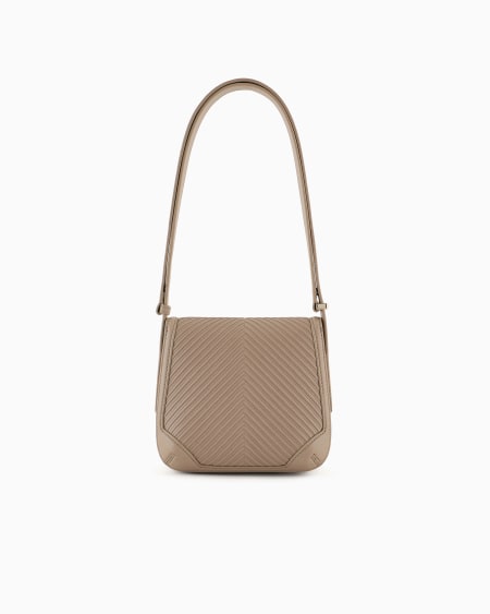 A|x Armani Exchange Pleated Nappa-leather La Prima Bag