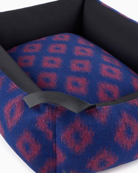 A|x Armani Exchange Poldo X Giorgio Armani Dog Bed In Pinstriped Virgin Wool