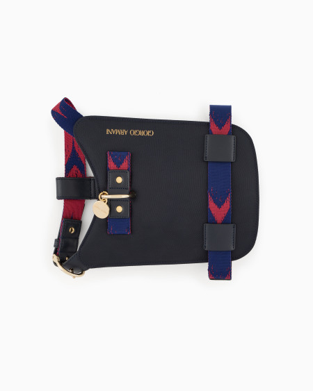A|x Armani Exchange Poldo X Giorgio Armani Harness In Ikat Jacquard And Leather