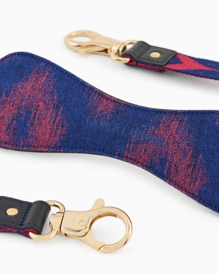 A|x Armani Exchange Poldo X Giorgio Armani Leash In Ikat Jacquard And Leather