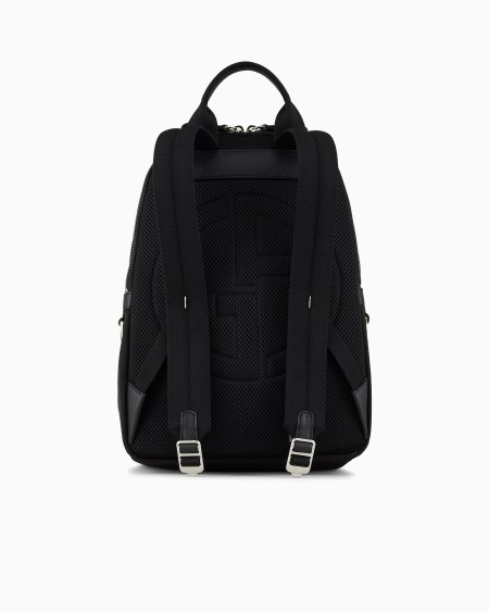 A|x Armani Exchange Recycled-nylon And Pebbled-leather Backpack ASV