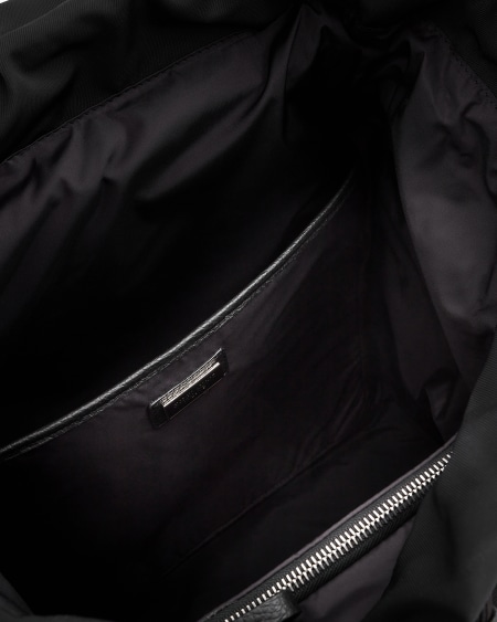 A|x Armani Exchange Recycled-nylon And Pebbled-leather Backpack ASV