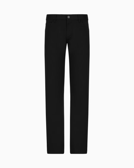 a|x armani exchange Regular-fit five-pocket trousers in stretch cotton