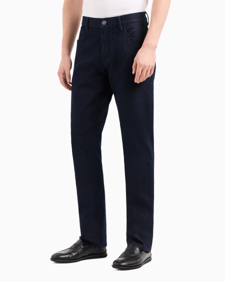 A|x Armani Exchange Regular-fit Five-pocket Trousers In Stretch Cotton
