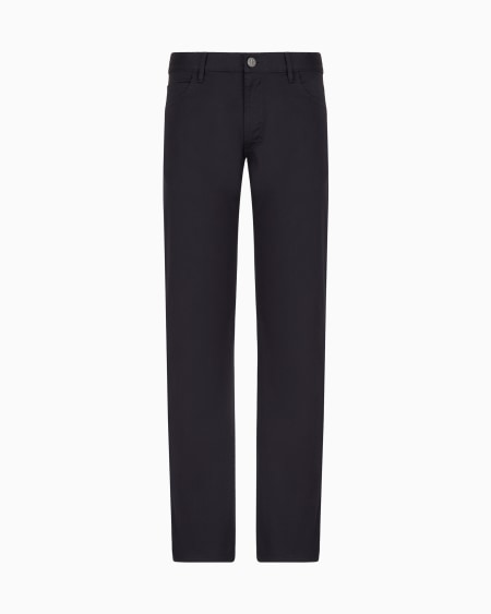 a|x armani exchange Regular-fit five-pocket trousers in stretch cotton