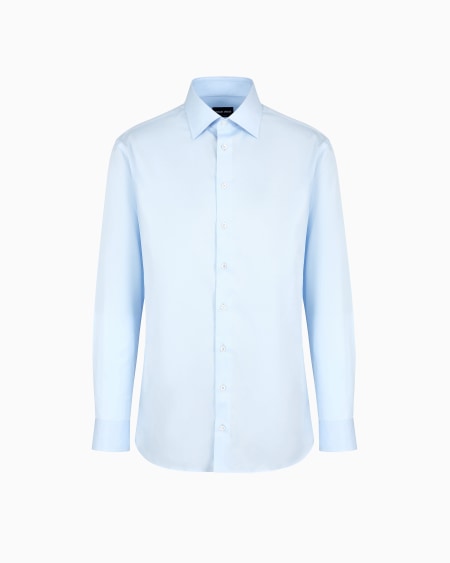 a|x armani exchange Regular-fit shirt in luxury cotton twill